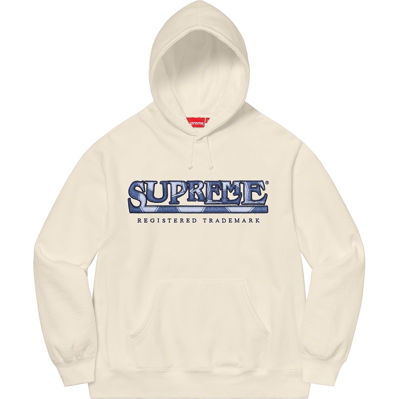 Denim Logo Hooded Sweatshirt view 3